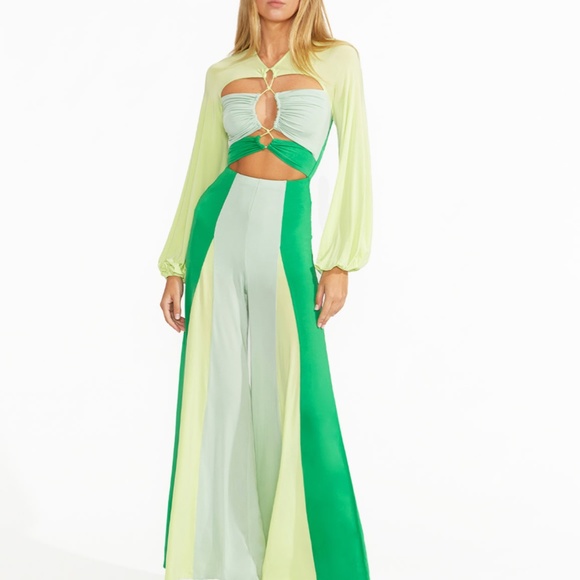 Alice McCall Pants - BNWT ALICE MCCALL CLOVER IN TULUM JUMPSUIT - SIZE 14